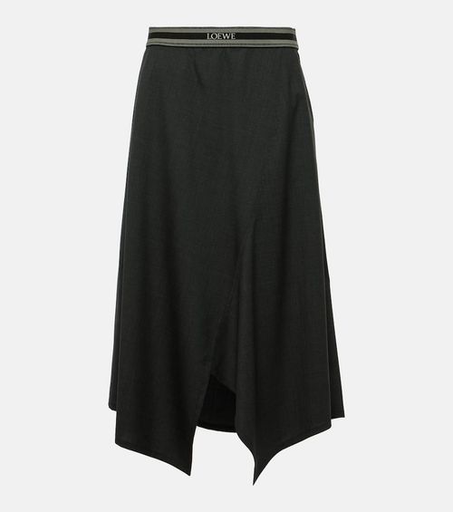 Loewe Asymmetric wool midi...