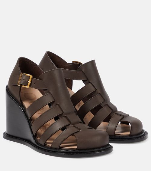 Loewe Campo leather wedge...