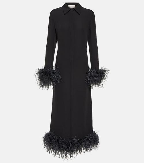 Valentino Feather-trimmed...