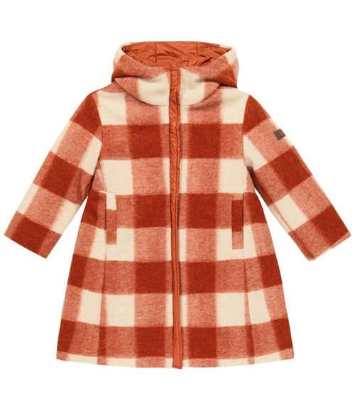 Il Gufo Checked hooded parka