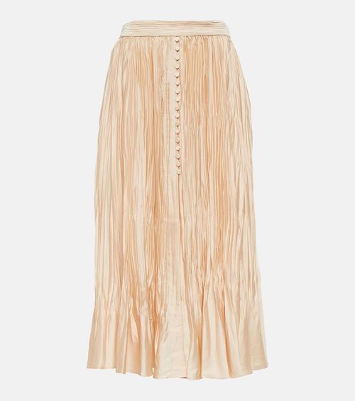 Simkhai Pleated midi skirt