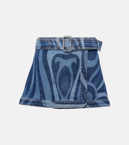 Pucci Marmo-printed denim...