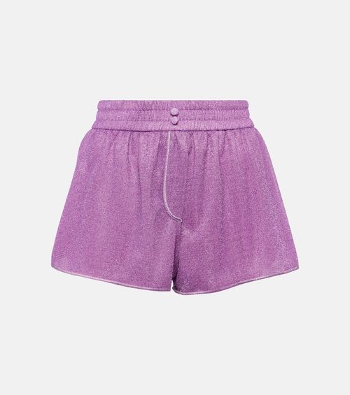 Oséree Lumiere lamé shorts