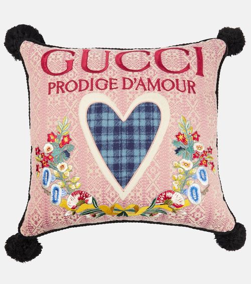 Gucci Embroidered cushion