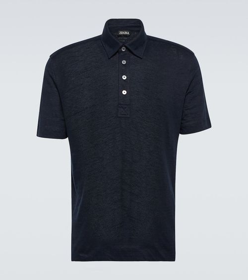 Zegna Linen polo shirt