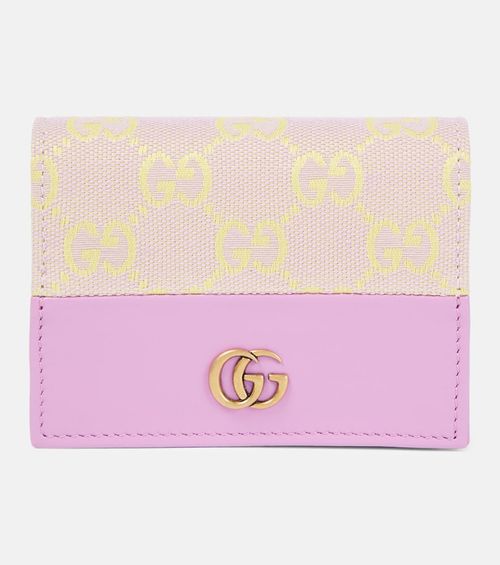 Gucci GG leather-trimmed...