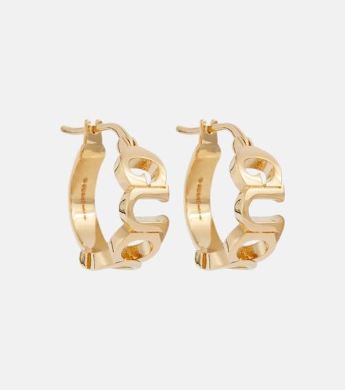 Gucci Logo hoop earrings