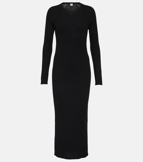 Toteme Ribbed-knit wool maxi...