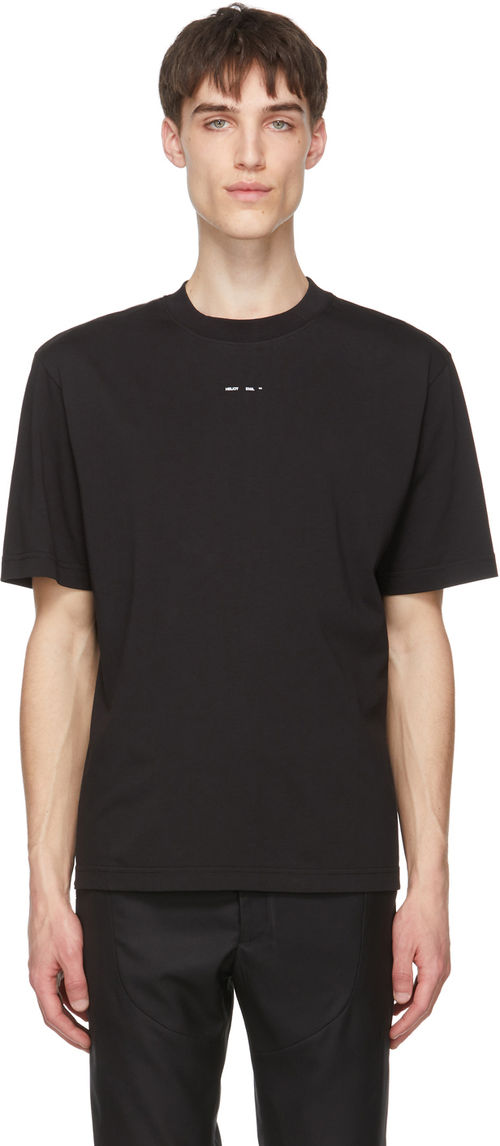 HELIOT EMIL Black Logo T-Shirt