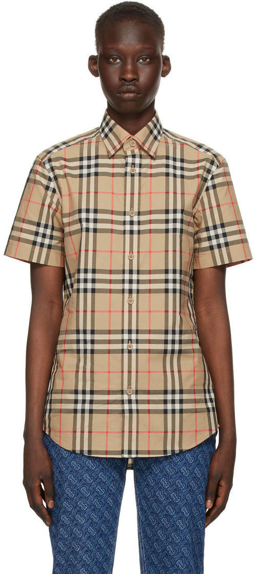 Burberry Beige Check Caxton...