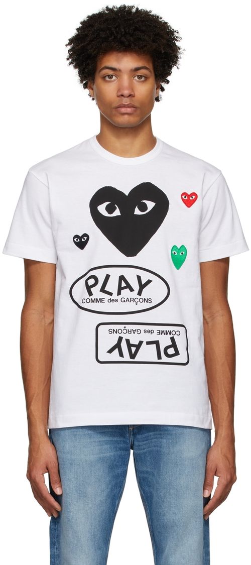 COMME des GARÇONS PLAY White...