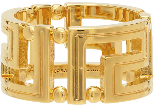 Versace Gold Greca Ring