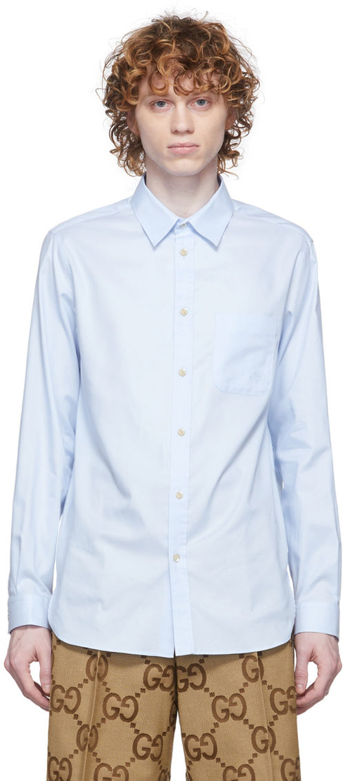 Gucci Blue Oxford Shirt