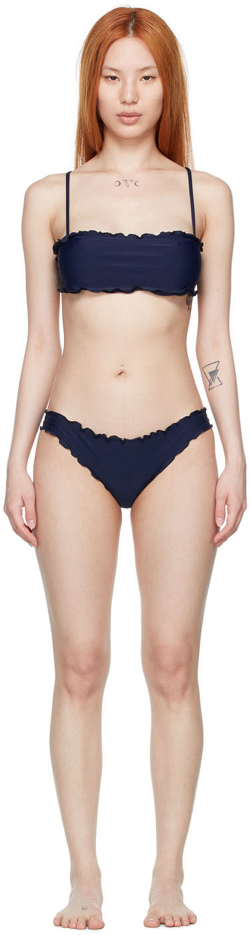 Sherris Navy Nylon Bikini