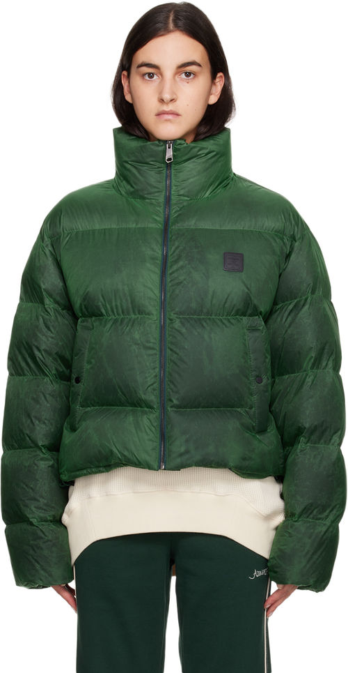 Off-White Quilted Faux-Fur Down Jacket