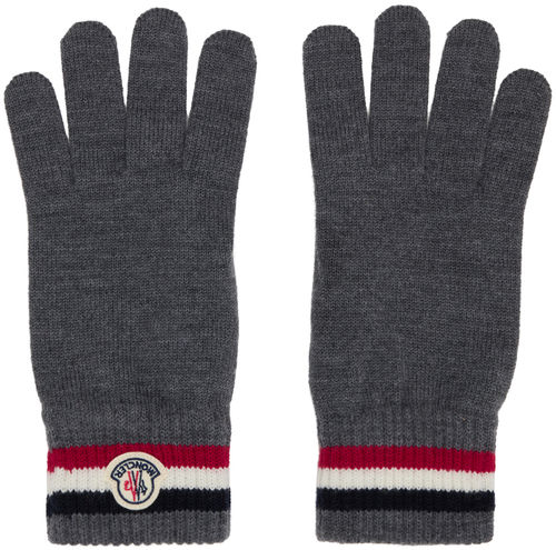 Moncler Gray Tricolor Knit...