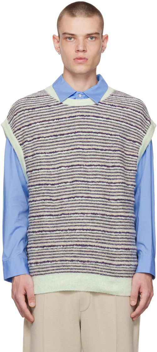 Solid Homme Purple Striped...