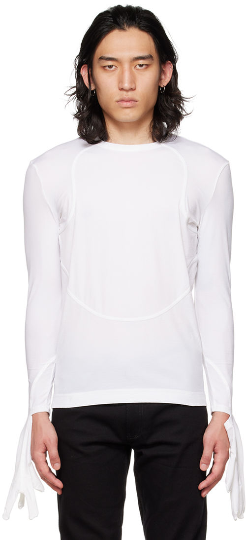 Givenchy White Hood Turtleneck