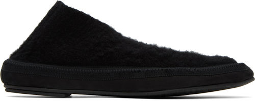 The Row Black Fairy Loafers