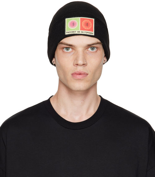 Rassvet Black Patch Beanie