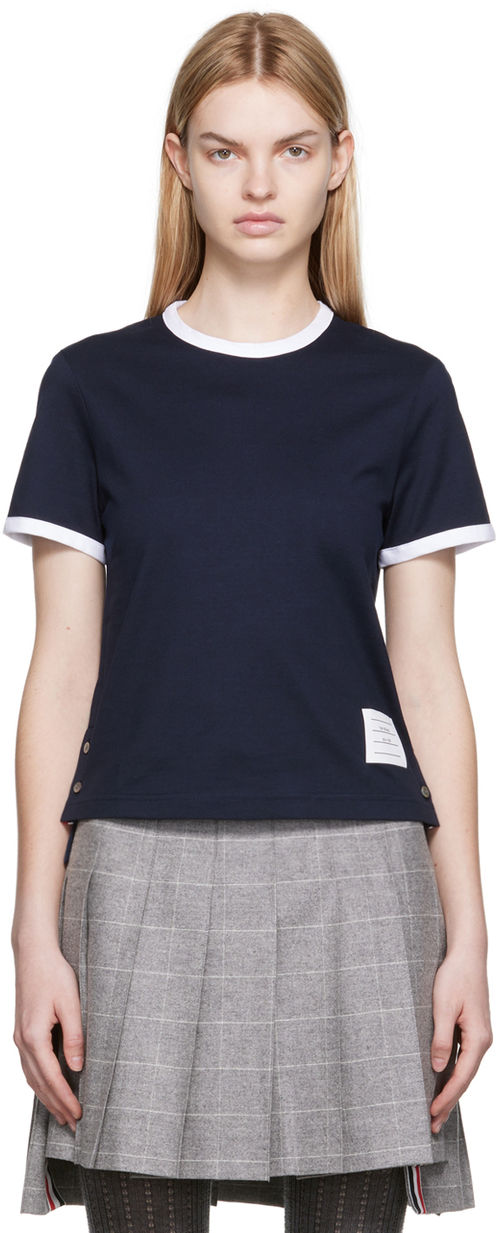 Thom Browne Navy Ringer...