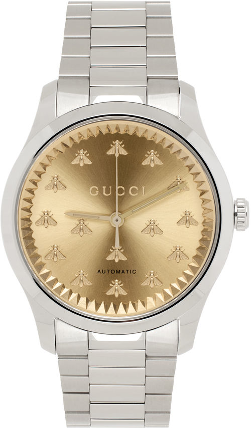 Gucci Silver & Gold Bee...