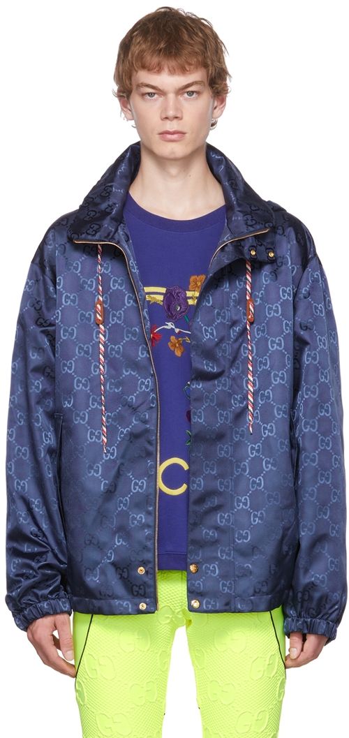 Gucci Navy GG Jacket