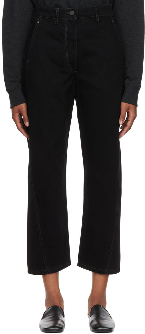 LEMAIRE Black Twisted Jeans