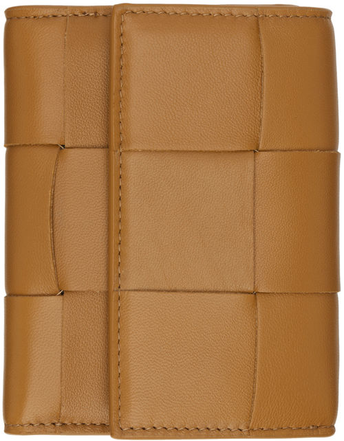 Bottega Veneta Tan Trifold...