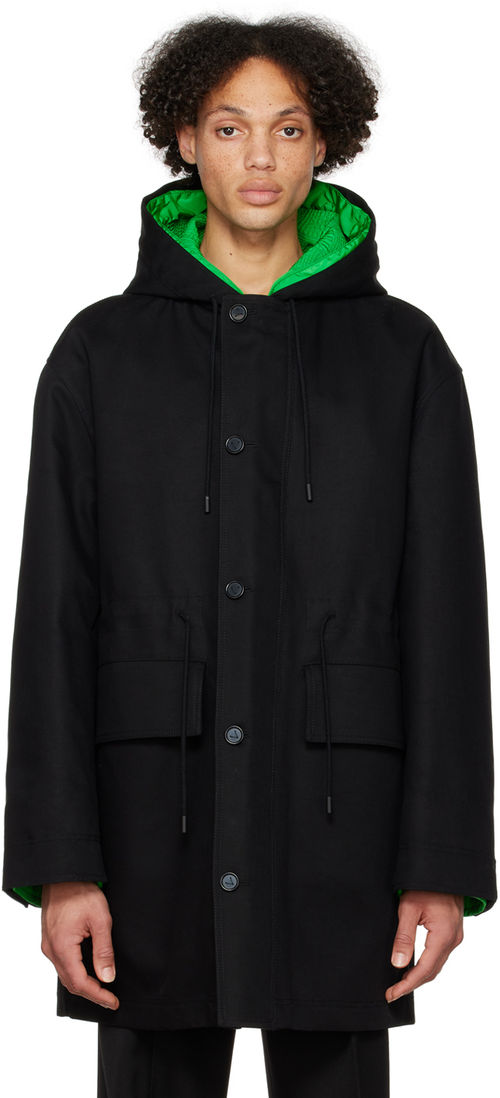 Bottega Veneta Black Hooded...