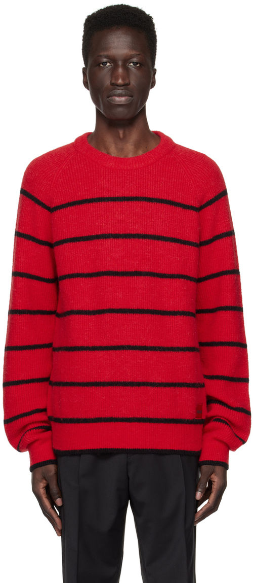 Hugo Red Striped Sweater