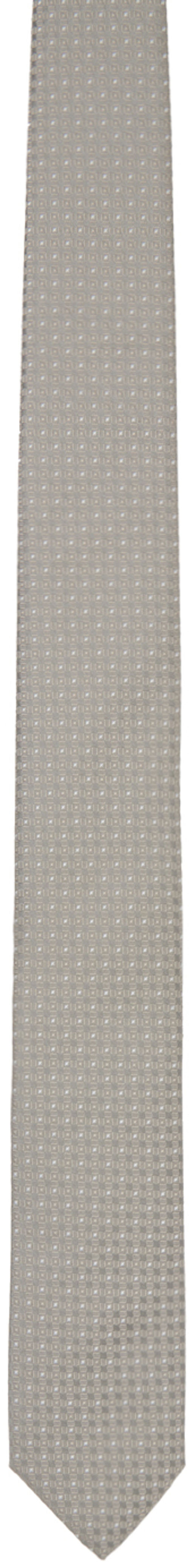 BOSS Gray Jacquard Tie