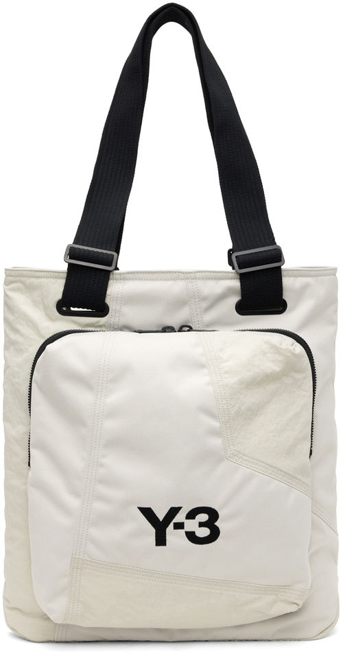 Y-3 White Classic Tote