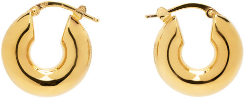 Jil Sander Gold Hoop Earrings