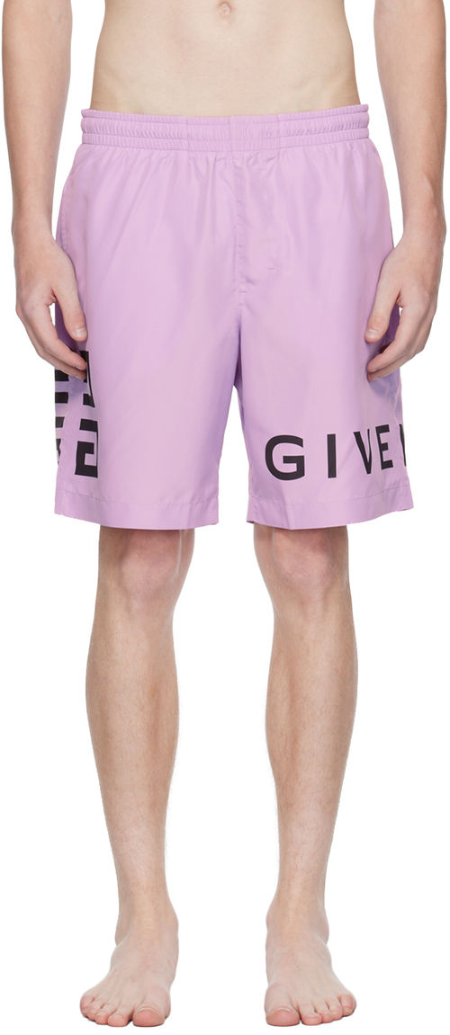 Givenchy Purple 4G Swim Shorts