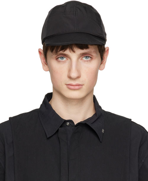 C2H4 Black Basics Flat Cap