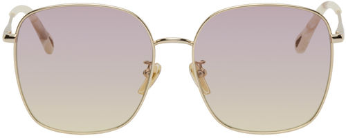 Chloé Gold Square Sunglasses