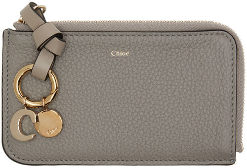 Chloé Gray Alphabet Zip Card...