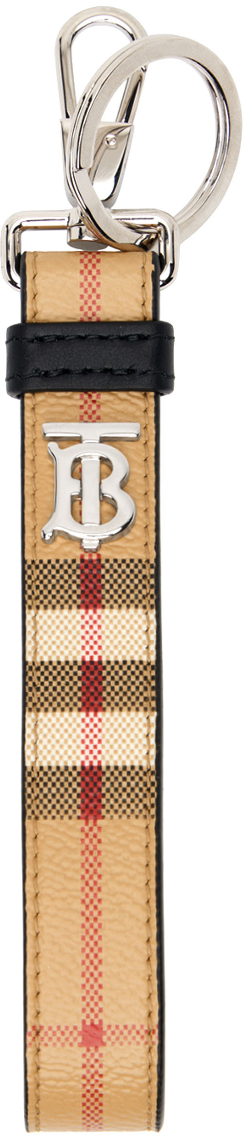 Burberry Beige Check Keychain