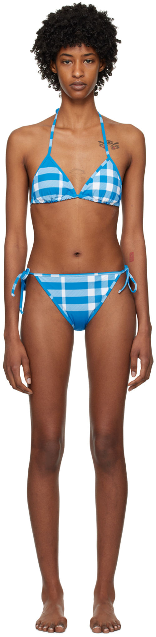 Burberry Blue Check Bikini