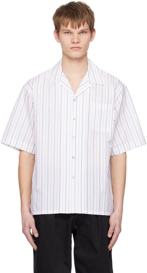 Marni White Striped Shirt