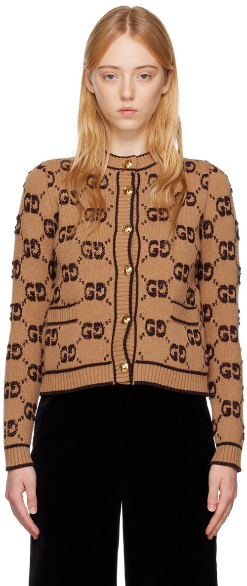 Gucci Brown GG Cardigan