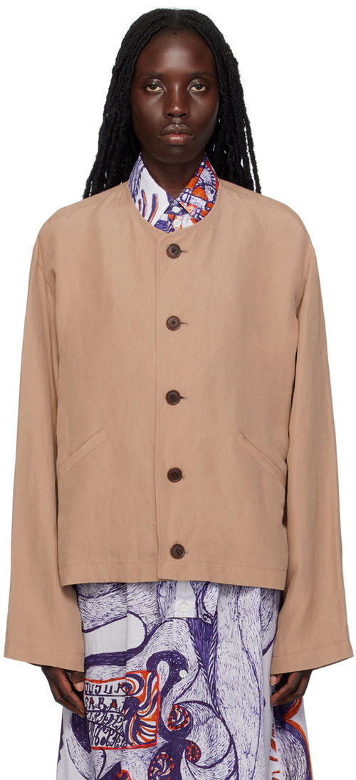 LEMAIRE Tan Lightweight Blazer