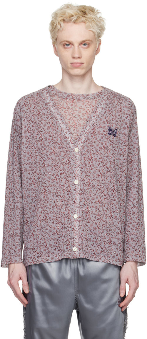 NEEDLES Gray Floral Cardigan