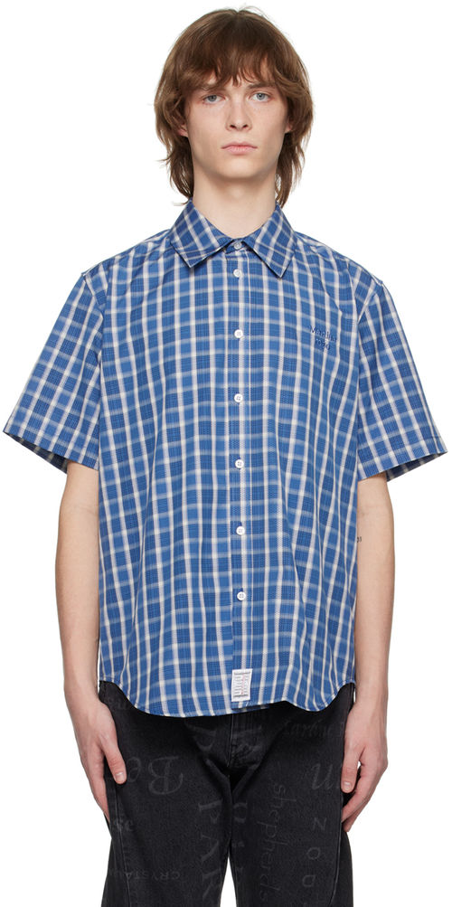 Martine Rose Blue Check Shirt