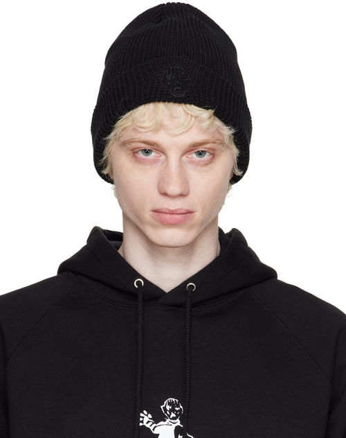 DANCER Black Waffle Beanie