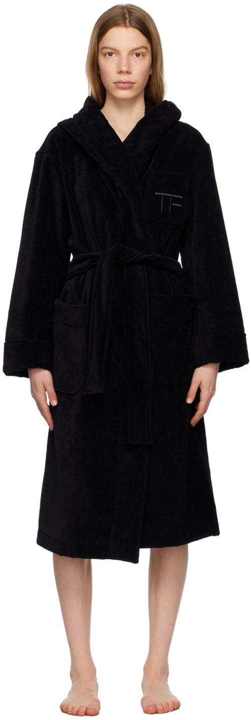 TOM FORD Black Towelling Robe