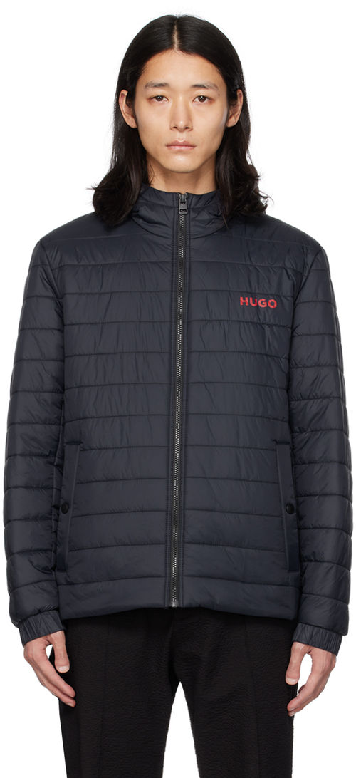 Hugo Navy Hooded Jacket