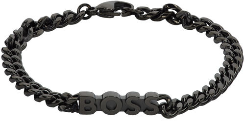 BOSS Gunmetal Chain Bracelet