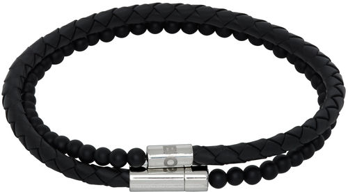 BOSS Black Rubber Bracelet